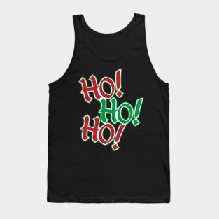 Red & Green Xmas Colors Design - Ho! Ho! Ho! Santa Christmas Design Tank Top